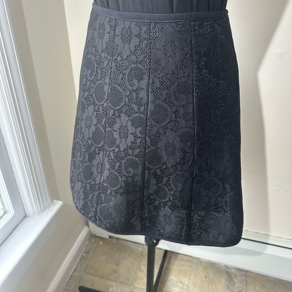 Black Lace A-Line Women's Skirt